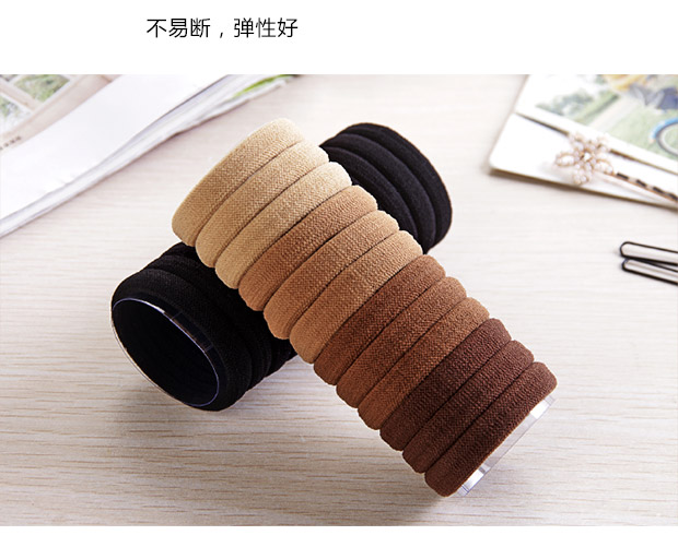 Phiên bản tiếng Hàn của tóc liền mạch vòng tóc phụ kiện tóc buộc tóc cao su dải tóc vương miện tóc vòng dây tóc đen đầu dây thừng đóng hộp - Phụ kiện tóc kẹp tóc đẹp
