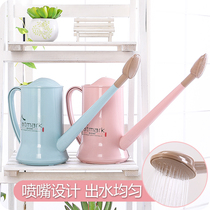 Large plastic long mouth sprinkler water bottle watering pot home gardening green plant potted water watering pot flower watering pot flower sprinkler flower sprinkler pot