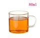 Ly thủy tinh chịu nhiệt 茗 cốc nhỏ tách trà Kung Fu tách đôi cốc với tách trà hoa dày 10 - Trà sứ