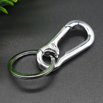 Mens waist hanging keychain Simple creative car key ring ring Womens fashion key ring Metal pendant quick buckle