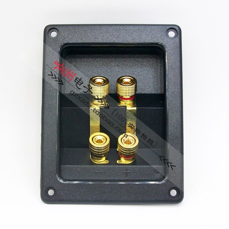 303 thickened terminal speaker four pure copper gold-plated fever junction box speaker audio four terminal box