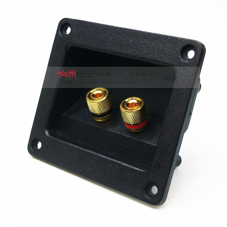 303 terminal speaker two-position pure copper gold-plated fever junction box audio speaker 2-position junction box