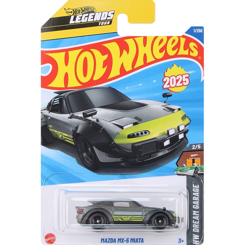 Hot Wheels Car C4982 Series 25B Legendary Journey Mazda Mx5 Toy Alloy Car Hot Wheels Hot Wheels Car C4982 Series 25B Legendary Journey Mazda Mx5 Toy Alloy Car Hot Wheels