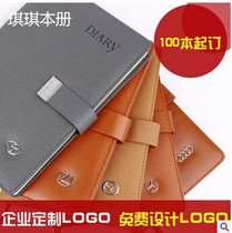 Kiki PU leather business notebook stationery office meeting minutes notebook portable diary work book customization