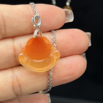 Ruihuang Cui Natural Jade Yunnan Huanglong Jade Fine Jewelry Good Fortune Pendant Great Fortune Buddha Jade Pendant