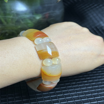 Ruihuang Cui Natural Jade Yunnan Huanglong Jade Fine Jewelry Fu Pai Bracelet Bracelet Gift