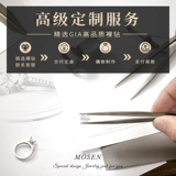 Обручальное кольцо, бриллиантовый алмаз подходит для мужчин и женщин, один карат, делается под заказ, с сертификатом GIA, 1 карат