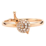 末森 Ювелирное украшение, обручальное кольцо, инкрустация камня, золото 750 пробы, легкий роскошный стиль, делается под заказ