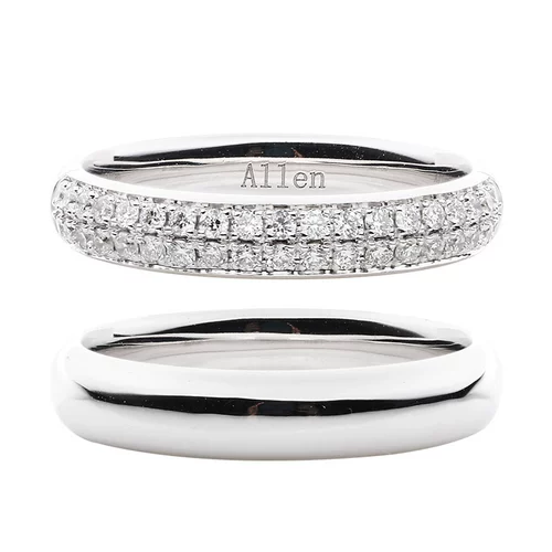 末森 Ювелирное украшение, инкрустация камня, кольцо подходит для мужчин и женщин для влюбленных, золото 750 пробы, легкий роскошный стиль, делается под заказ