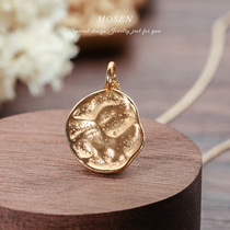 Stomen Mosen jewelry meteorite necklace 18K gold pendant female choker light luxury niche fashion jewelry custom