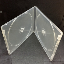 High quality full transparent soft square double-piece pp box CDDVD plastic disc box