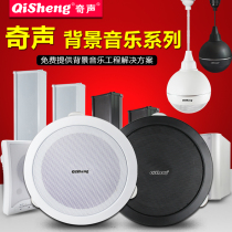 Qiran ceiling ceiling embedded horn ceiling wall hanging sound column coaxial sound box public broadcast background music