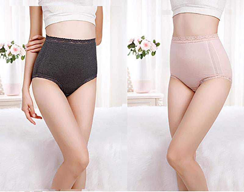 Cung điện ấm áp eo cao ấm áp bằng vải cotton tam giác quần áo phụ nữ eo và mùa đông cộng với nhung dày sau sinh của mẹ các loại quần lót nữ