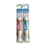 Японская детская антибактериальная нескользящая зубная щетка, 0-2-5 лет, платина 4 пробы, платина 3 пробы