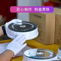 Qinmay Sunny 20 3CM Colorful Luminous Rotating Table Cosmetics Live Shooting Booth Charging Photography Turntable