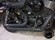 Cruise Harley 750 modified exhaust pipe horseshoe sound