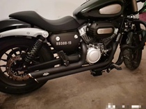 Suitable for cruising retro Benda Jinji 300 modified Harley VH exhaust pipe horseshoe sound