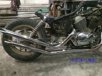 Kaiwei Lifan King 125250 modified exhaust pipe with horse tellurium sound