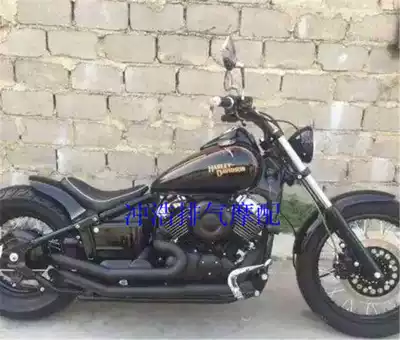 Cruise Harley locomotive racing star 400 modified Harley VH exhaust pipe straight row pure Horseshoe