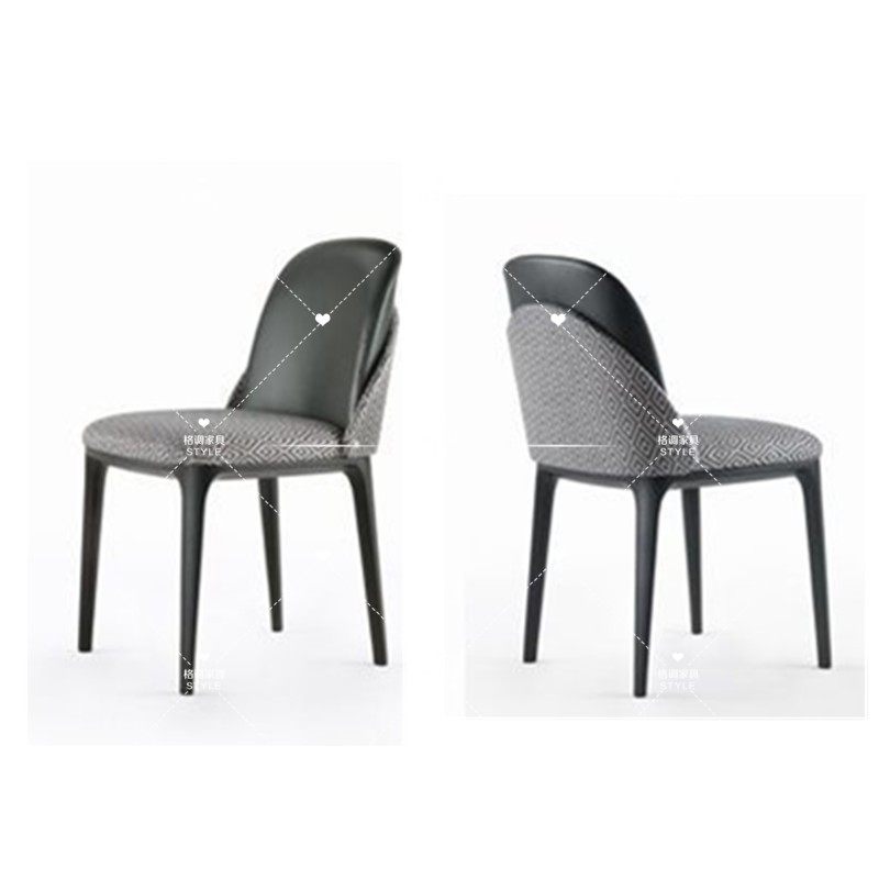 Nordic Solid Wood Minima Dining Room Dining Chair Designer Sample House Sample House Display Center Creativity Talks Reception Chair Backrest Chair