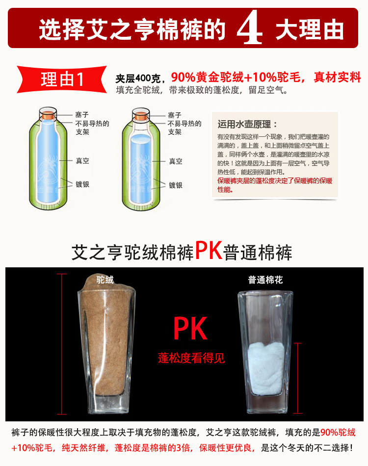 Pantalon collant personne âgée en laine - Ref 772656 Image 15