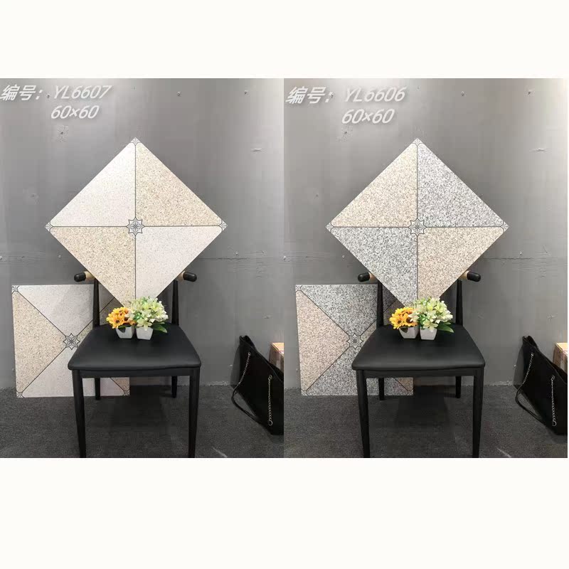 Right angle imitation ancient brick 600x600 field-room floor tile outdoor patio skid-proof abrasion-proof tile terrace retro brick