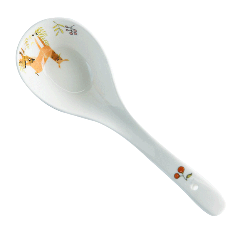 Yomerto spoon ceramic household big spoon, spoon, ladle smaller spoon handle large ipads China porridge spoon porridge
