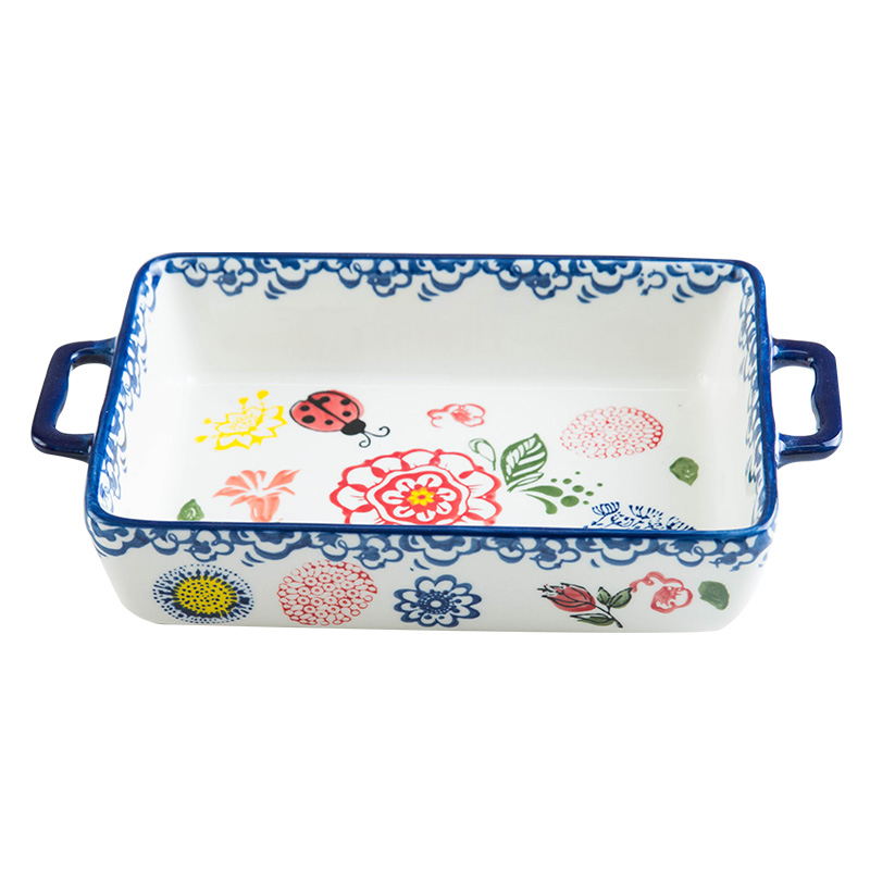 Yomerto Japanese cheese baked oven to use to use special microwave oven baked FanPan ceramic color pan home