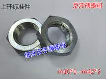 GB54 reverse thin nut reverse wire buckle nut left-handed thin nut nut m10m12m16m18m36