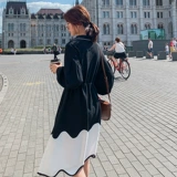 Ретро толстовка, корсет, осеннее платье, на шнурках, по фигуре, 20 года