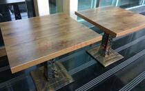 Customized retro iron tower table legs dessert shop tables tea restaurant dining tables and chairs snacks and fast food milk tea shop tables and chairs