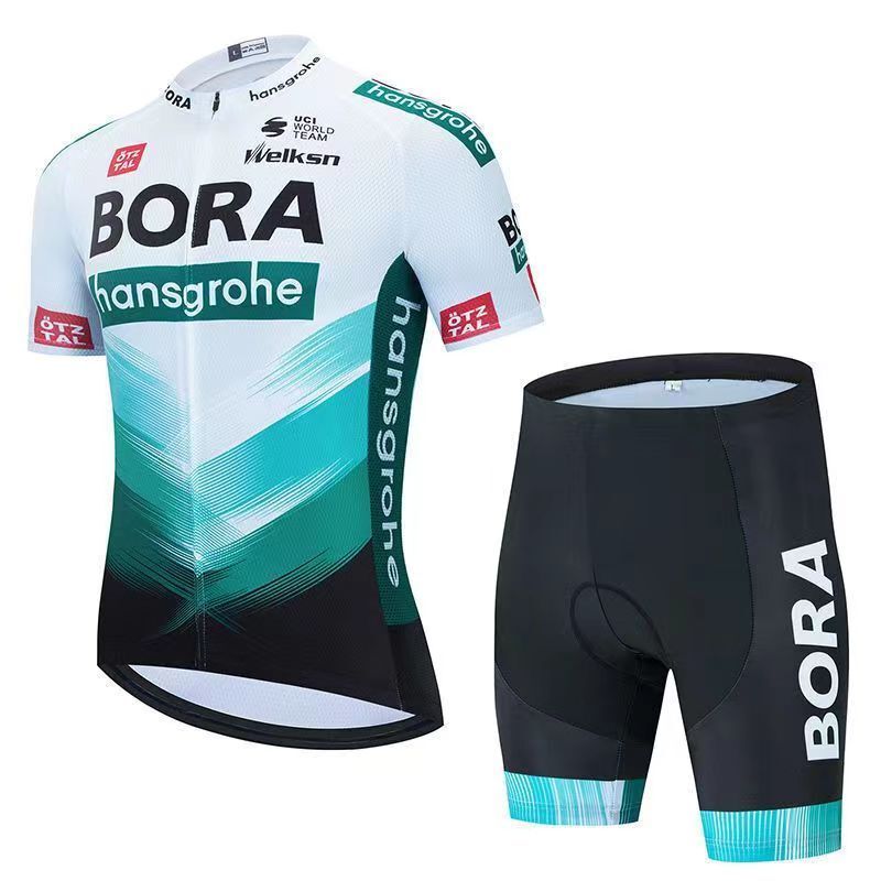 Tour De France Team Bora Cycling Jersey Short-Sleeved Suit Men's Summer Road Cycling Clothing Quick-Drying Breathable Bib Cycling Pants Tour De France Team Bora Cycling Jersey Short-Sleeved Suit Men's Summer Road Cycling Clothing Quick-Drying Breathable Bib Cycling Pants