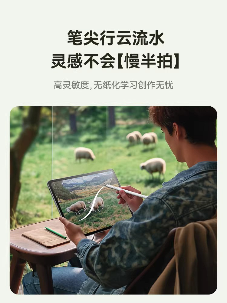 Visual Arts Star Capacitive Pen iPad 3-in-1 Touch Screen Pen Apple Pencil Tablet Touch Pen Compatible with Apple Huawei Xiaomi Honor Handwriting Pencil Universal Touch Screen for Mobile Phones