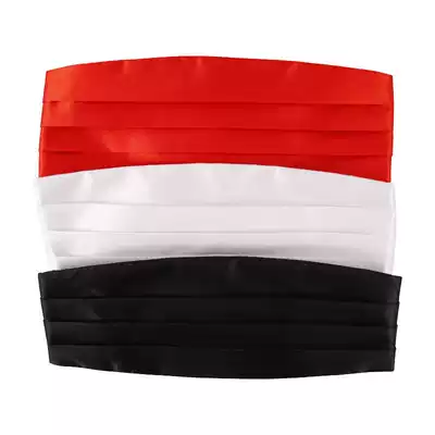 Dankai men's Latin dance waist seal men's national standard dance belt super wide temperament waist waist seal satin adjustable male