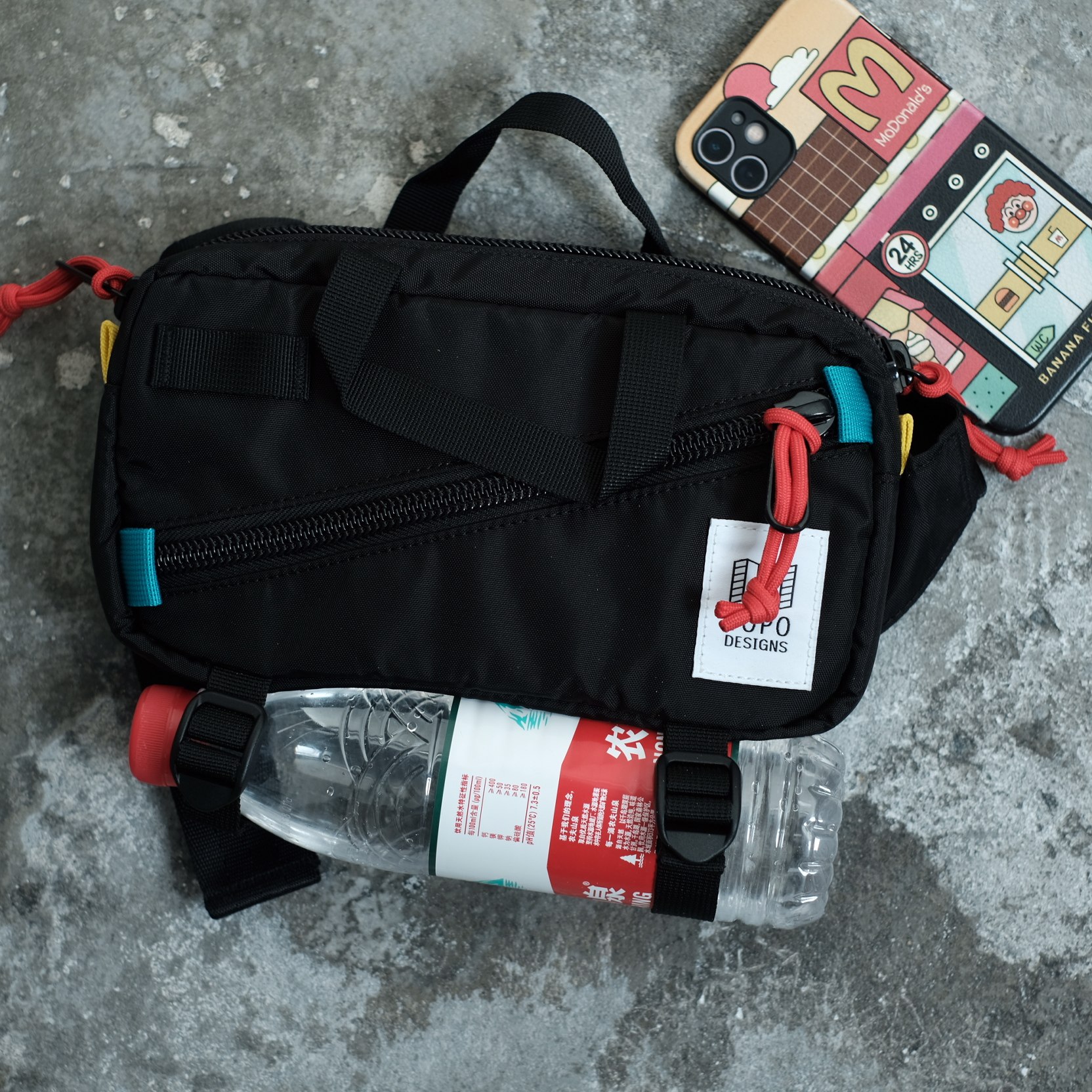 US procurement of TOPO DESIGNNS MINI QUICK PACK MINI-PURSE Diagonal Satchel with anti-splash water