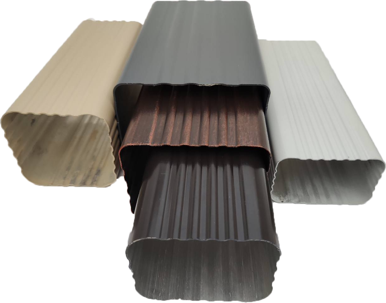 Villa Aluminum Alloy Square Rain Water House Eave Room External Wall Color Aluminum Gutter Downpipe Drain Pipe Drain