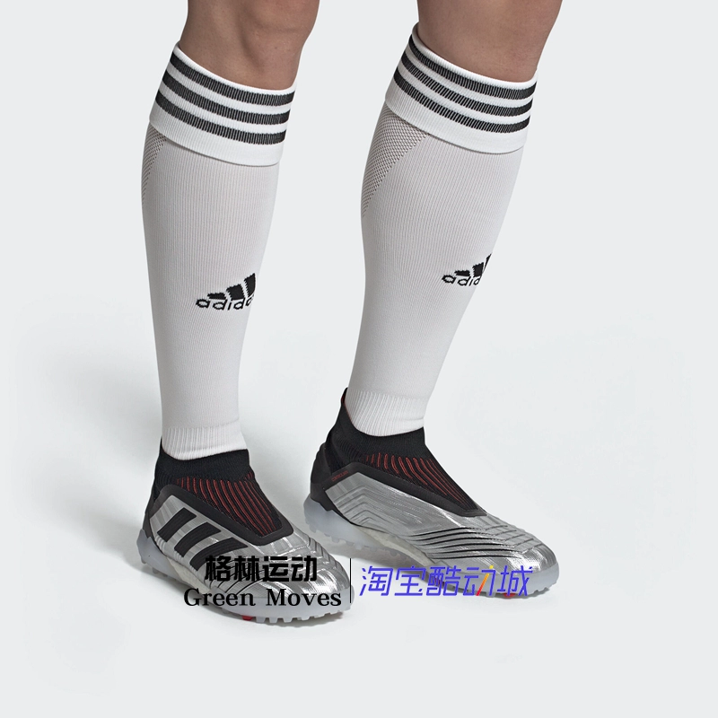 Giày thể thao TF mới của Adidas có đệm thấp giúp chống trượt giày nhân tạo đào tạo giày bóng đá F35624 35625 - Giày bóng đá