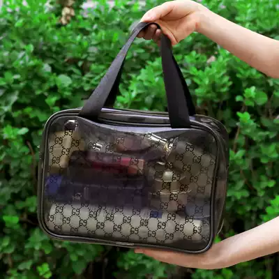 Net red transparent cosmetic bag wash bag waterproof ins Wind Super fire small portable Women large capacity bath bag