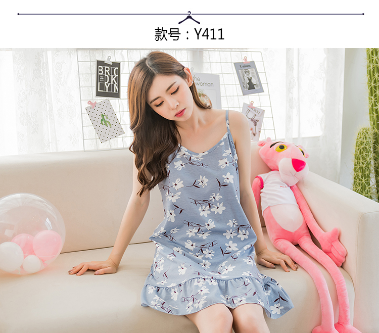 Đặc biệt cung cấp mùa hè thường vest nightdress cotton XL chất béo MM cotton lỏng vest lady dịch vụ nhà