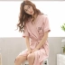 Đồ ngủ nữ ngắn tay áo gợi cảm Hot Hot Mom Thin Cotton Kích thước nhỏ S Số Cotton ngắn Dịch vụ nhà mùa hè áo khoác ngủ Night Robe