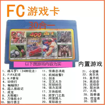 Little Overlord Game Card 017 SD Quick Play Big Eyed Frog Mechanical War Police Digger Contra 30 in One
