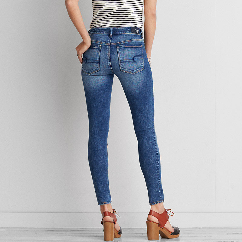 [USD 125.37] AEO RRP 469 American Eagle women's highwaisted White