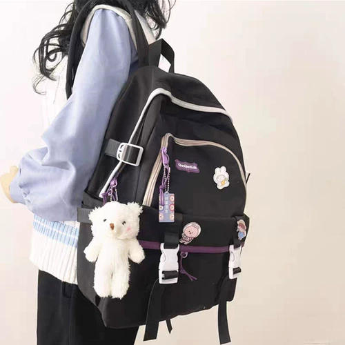 Высококачественный ранец, сумка через плечо для школьников, японский оригинальный универсальный вместительный и большой рюкзак, в корейском стиле, подходит для студента, для средней школы