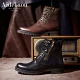 Martens, высокие сапоги для отдыха, туфли в английском стиле, из натуральной кожи, в британском стиле