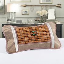 Summer Pillow Summer Cool Pillow Magnetic Therapy Wood Block Pillow Ice Silk Rattan Pillow Rush Summer Pillow Mat Pillow Mahjong Bamboo Pillow