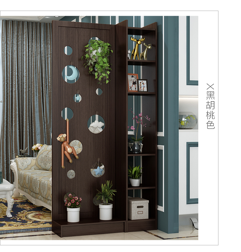 Màn hình hiện đại vách ngăn phòng khách di động thời trang đơn giản thời trang ngồi màn hình Trung Quốc phong cách đơn giản hiên nhà đa chức năng lưu trữ khung màn hình - Màn hình / Cửa sổ bình phong giá rẻ