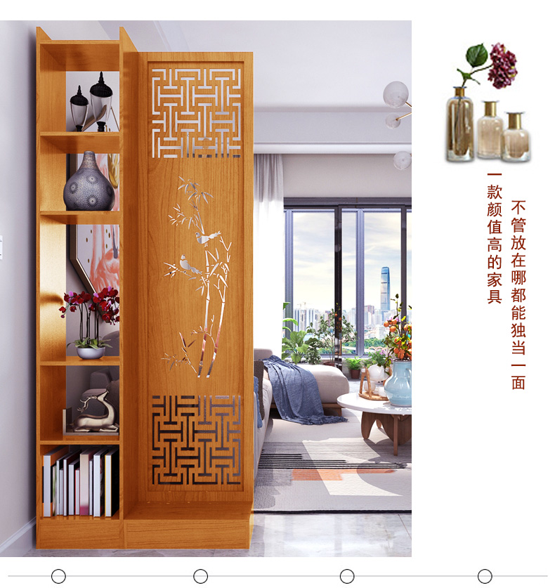 Trung Quốc mới màn hình vách ngăn hiên phòng khách phòng ngủ khách sạn văn phòng đơn giản hiện đại màn hình gấp màn hình bằng gỗ đa chức năng - Màn hình / Cửa sổ bình phong đẹp