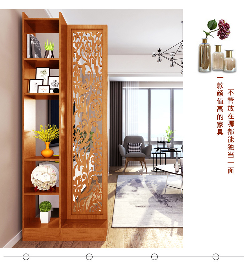 Châu Âu hiện đại Trung Quốc nội thất đơn giản thời trang màn hình phân vùng phòng khách nhà hàng phòng ngủ nhà hàng rỗng màn hình hiên trang trí hiên - Màn hình / Cửa sổ mẫu vách ngăn phòng khách và bếp bằng gỗ