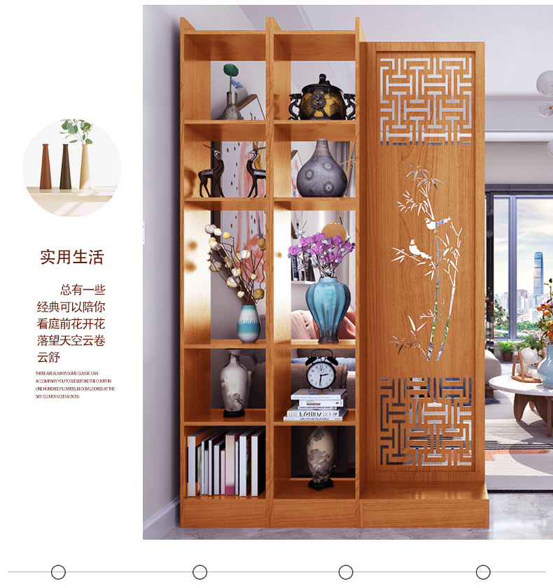 Trung Quốc mới màn hình vách ngăn hiên phòng khách phòng ngủ khách sạn văn phòng đơn giản hiện đại màn hình gấp màn hình bằng gỗ đa chức năng - Màn hình / Cửa sổ bình phong đẹp