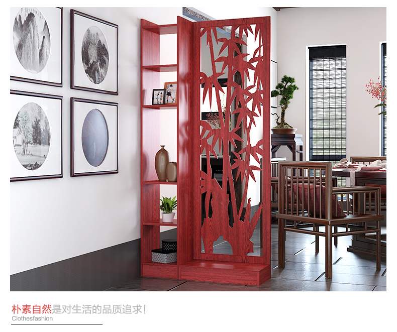 Mái hiên tối giản hiện đại phân vùng tủ phòng khách màn hình trang trí tủ lối vào hội trường tủ lối vào hiên phòng tủ rượu vang tủ rượu - Màn hình / Cửa sổ mẫu song cửa sổ gỗ đẹp